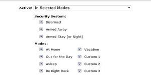 ADT Pulse Lighting In select Modes