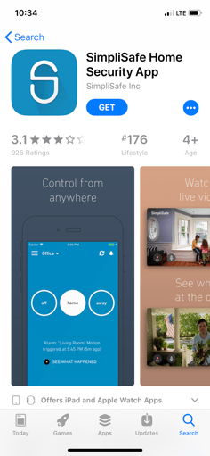 SimpliSafe Home Security App