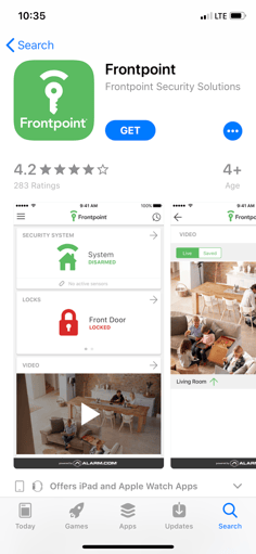 FrontPoint Security Solutions App 4.2 Rating