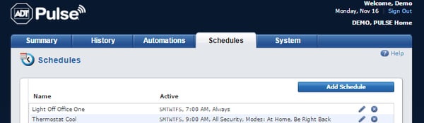 How to Set up ADT Pulse Schedules with Your Personal Web Portal How to Set up ADT Pulse Schedules with Your Personal Web Portal
