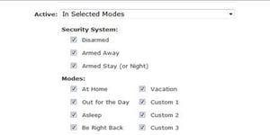 ADT Pulse Lighting In select Modes