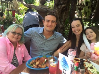 Jarrett and Family at Tower Cafe