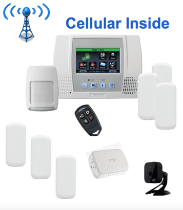 ADT Pulse Free Home Security System Package with Honeywell Lynx Touch L5000
