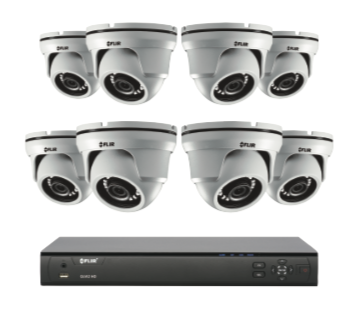 4MP Security Cameras - CCTV video surveillance 4 camera package with Flir DVR 2TB