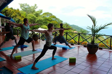 Jarrett Yoga Pose in Costa Rica