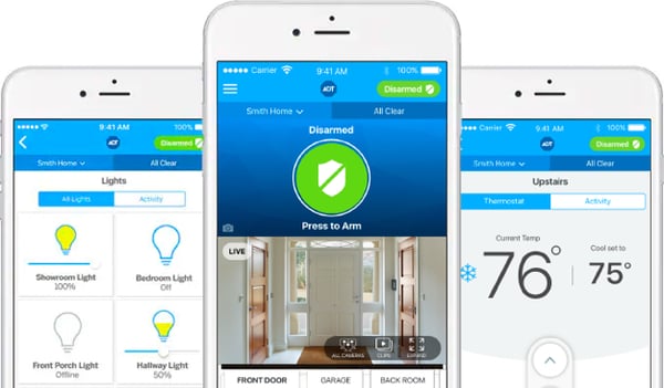 ADT Pulse App with Voice Commands for Home Automation