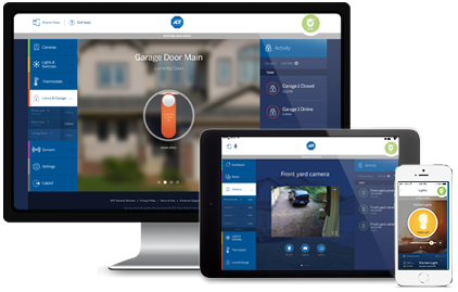 ADT Pulse App with Remote Interactive Services and Voice Control